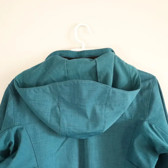 Avia Women's L Blue Full Zip Waterproof Outdoor Hooded Long Sleeve Jacket Coat - Picture 6 of 14